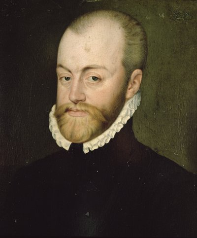 II. Philip'in (1527-1598) portresi, İspanya Kralı (tuval üzerine yağlı boya) by Lucas de Heere