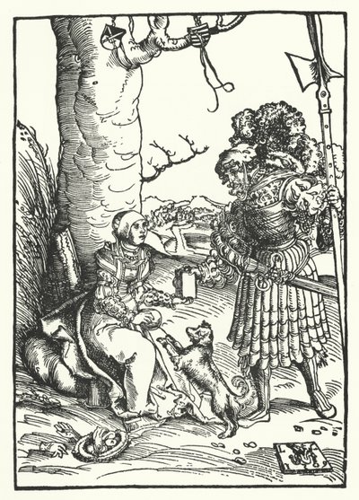 David ve Abigail (gravür) by Lucas the Elder (after) Cranach