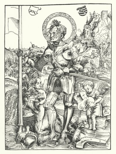 Aziz George (gravür) by Lucas the Elder (after) Cranach