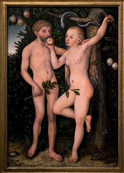 Adem ve Havva. Lucas Cranach