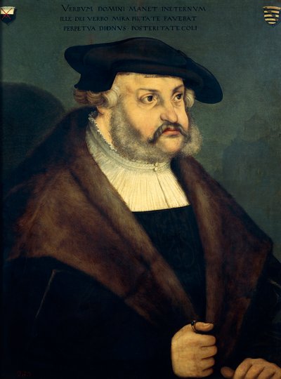 Wise (Torgau) olarak bilinen Saksonya Kralı III. by Lucas the Elder Cranach