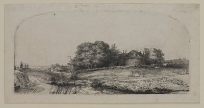 Saman Ahırı ve Koyun Sürüsü ile Manzara by Lucas the Elder Cranach