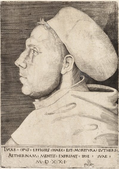 Martin Luther bir Augustinerinnen Rahip olarak Lucas Cranach the Elder 1521 by Lucas the Elder Cranach