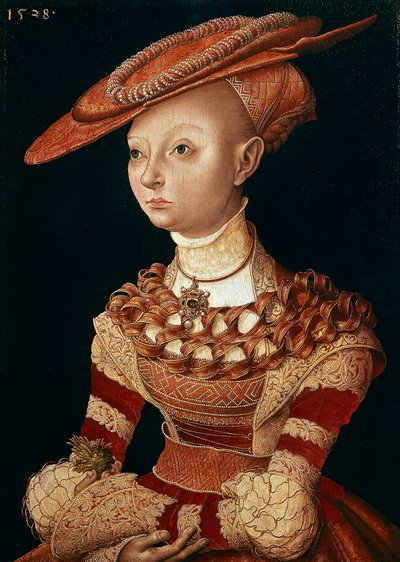 Bayan Portresi, Lucas Cranach Elder (1472-1553) by Lucas the Elder Cranach