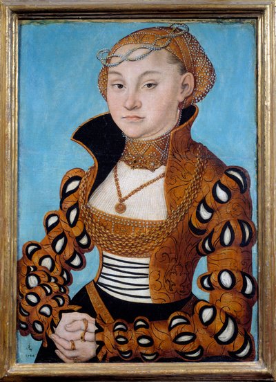 Asil bir Sakson hanımın portresi. Lucas Cranach