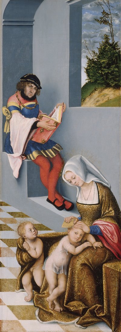 Kutsal Akrabalık (sözde Torgau Altarpiece) sağ panel by Lucas the Elder Cranach