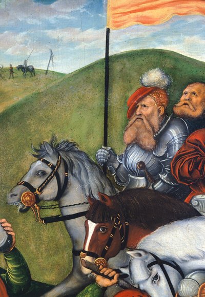 Calvary Yolu, Lucas Cranach Elder (1472-1553), Detay by Lucas the Elder Cranach