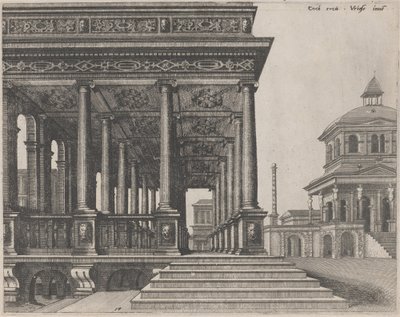 İyonik Sütunlu Salon by Lucas van Doetechum and Johannes