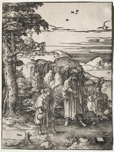 İbrahim İshak'ı Kurban Edecek by Lucas van Leyden