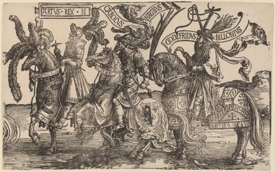 Arthur, Büyük Charles (Charlemagne), Bouillon Godfry by Lucas van Leyden