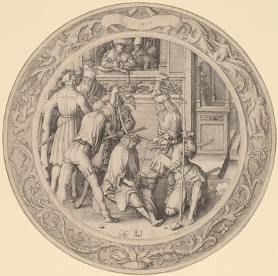 Dikenlerle Taçlandırılan İsa by Lucas van Leyden