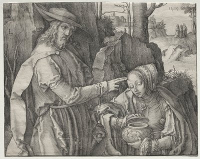 Bir Bahçıvan Olarak İsa, Magdalalı Meryem'e Görünüyor by Lucas van Leyden