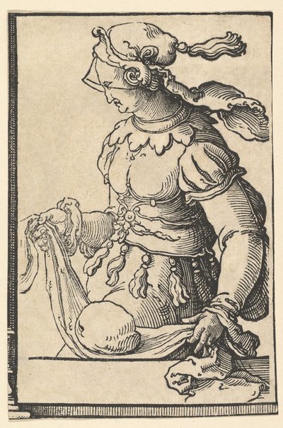 Sibyls serisinden Kümean Sibyl, yaklaşık. 1530. by Lucas van Leyden