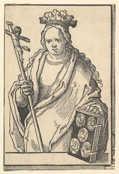 Ecclesia Christi Faith, Sibyls serisinden, yakl. 1530. by Lucas van Leyden