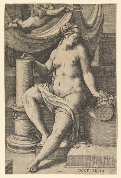 Fortitude, Yedi Erdem dizisinden, 1530. by Lucas van Leyden