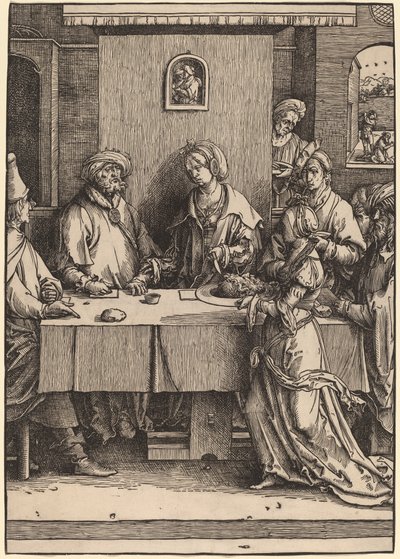 Herod ve Herodias by Lucas van Leyden