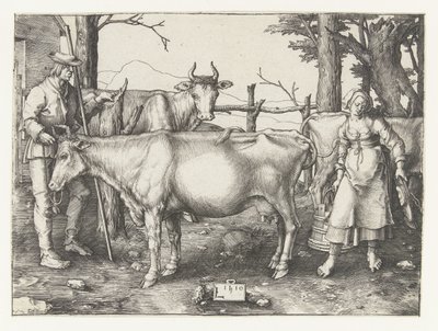 Sütçü Kız by Lucas van Leyden