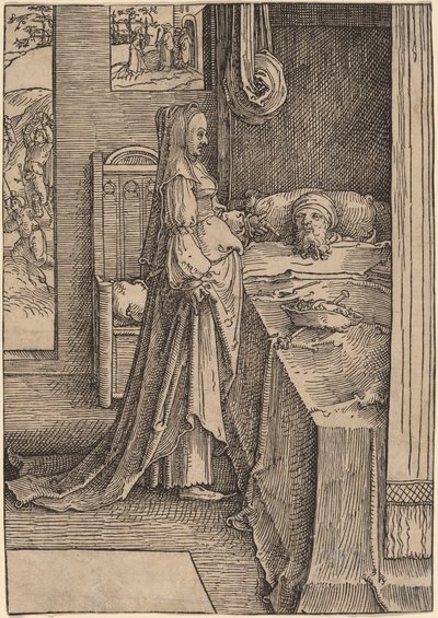 Jezebel ve Ahab by Lucas van Leyden