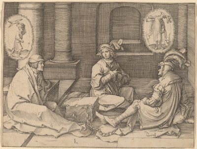 Yusuf Hapishanede Düşleri Yorumluyor by Lucas van Leyden