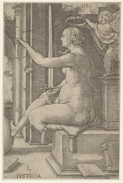 Adalet, Erdemler dizisinden, 1530. by Lucas van Leyden