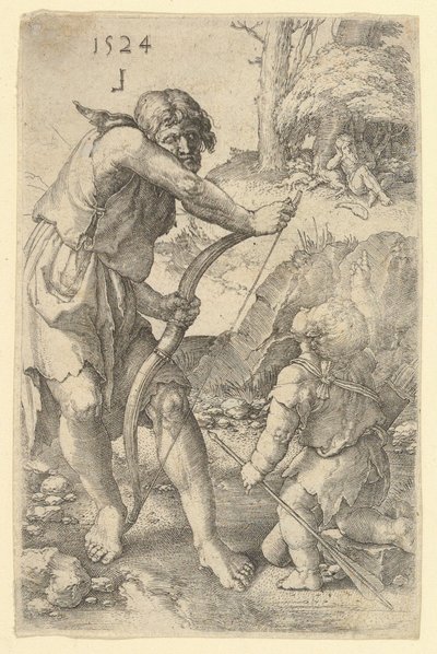 Lemek ve Kabil, 1524. by Lucas van Leyden