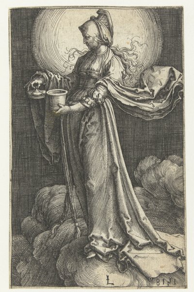 Bulutların Üzerinde Mecdelli Meryem de wolken içinde Maria Magdalena by Lucas van Leyden
