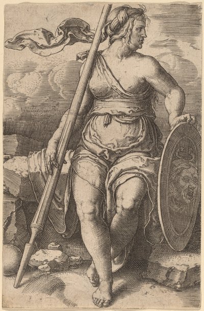 Pallas Atina by Lucas van Leyden