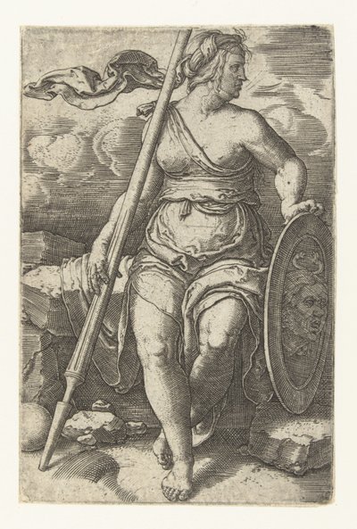 Pallas Atina by Lucas van Leyden
