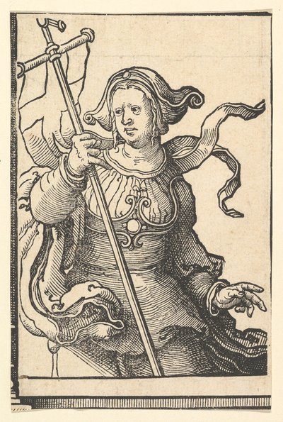 Frig Sibyl, Sibyls serisinden, yaklaşık. 1530. by Lucas van Leyden