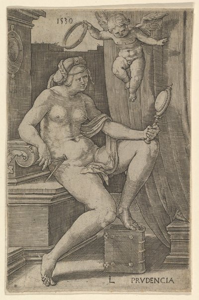 Prudence, Yedi Erdem dizisinden, 1530. by Lucas van Leyden