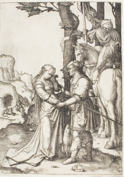 Saint George Prensesi Kurtarırken by Lucas van Leyden