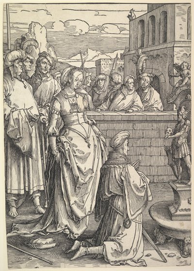 Bir Puta Tapan Süleyman, yak. 1514. by Lucas van Leyden