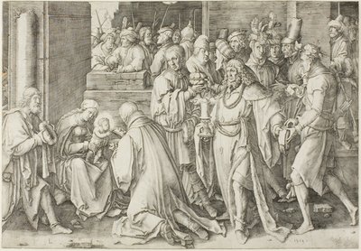 Magi'nin hayranlığı by Lucas van Leyden