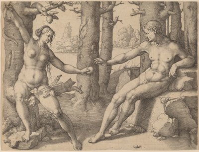 İnsanın Düşüşü by Lucas van Leyden