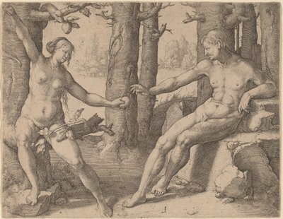 İnsanın Düşüşü by Lucas van Leyden