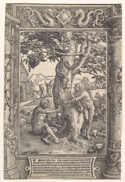 İnsanın Düşüşü, ca. 1517. by Lucas van Leyden