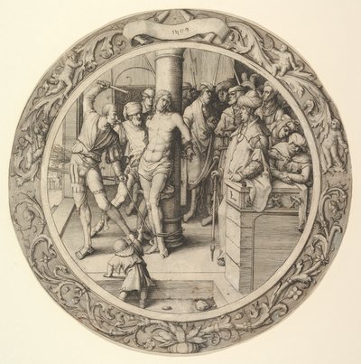 Döngüsel Tutkudan Kırbaçlanma, 1509. by Lucas van Leyden
