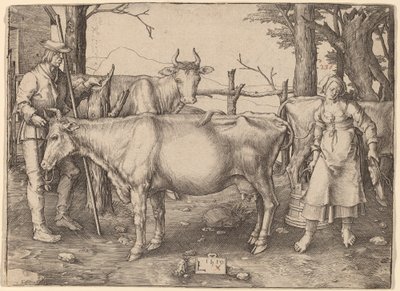 Sütçü Kız by Lucas van Leyden