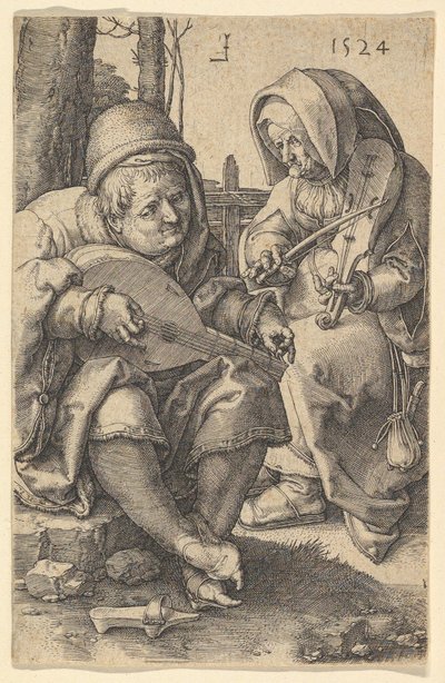 Müzisyenler, 1524. by Lucas van Leyden