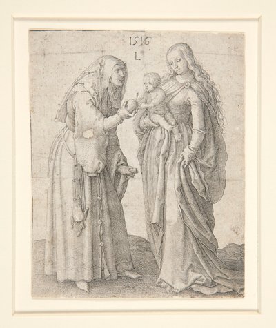 Çocuklu Bakire ve Aziz Anne by Lucas van Leyden