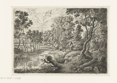 Bir akış ile manzara Altı manzara (dizi başlığı) by Lucas van Uden