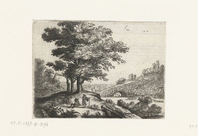 Bir nehir ile manzara Küçük manzaralar (dizi başlığı) by Lucas van Uden