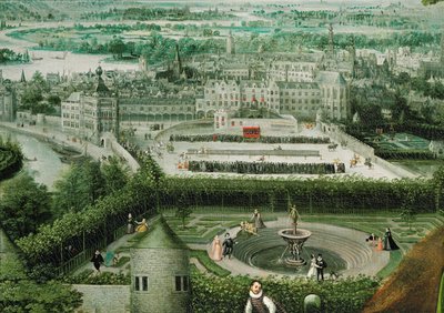 İlkbahar. Arka plan by Lucas van Valckenborch