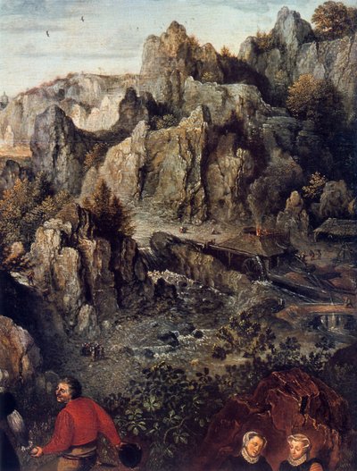 Köy Bayramı, detay, 1576. by Lucas van Valckenborch