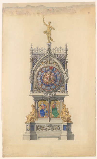 Emaye Saat Tasarımı, ca. 1882. by Lucien Falize