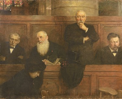 Churchwardens (tuval üzerine yağlı boya) by Lucien Hector Jonas