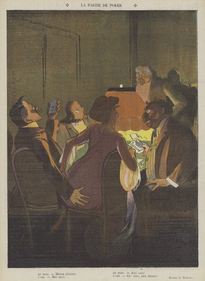 Poker oyunu (renkli taş) by Lucien Henri Weiluc