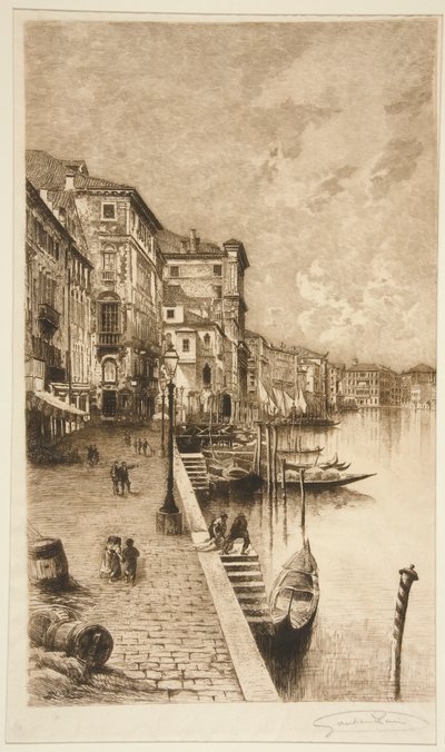 Quai, Venedik by Lucien Marcelin Gautier