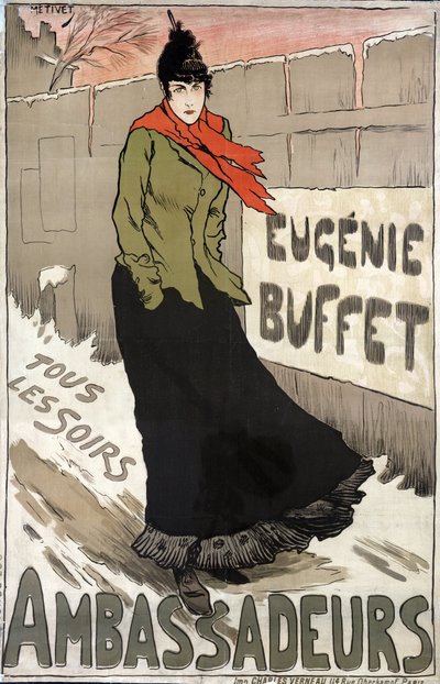 Eugenie Buffet (1866-1934), her gece Ambassadeur
