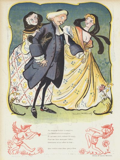 Le Rire için İllüstrasyon by Lucien Metivet